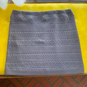 Prana Gray Textured Knit Pencil Skirt